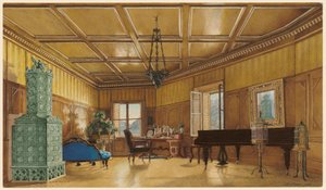 Ærkehertuginde Margaretes, prinsesse af Sachsen, musikværelse i Schloss Ambras af Heinrich von Förster