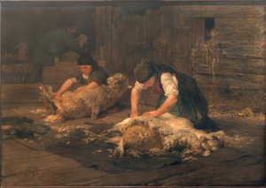 Fåreklipningen af Heinrich von Zügel