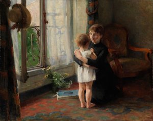 Mor og barn af Helene Schjerfbeck