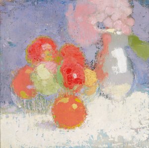 Røde æbler, 1915. af Helene Schjerfbeck