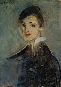 Sanger i sort, 1916-1917. af Helene Schjerfbeck