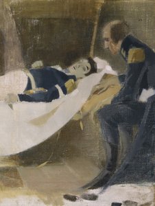 Wilhelm von Schwerins død, 1927 af Helene Schjerfbeck