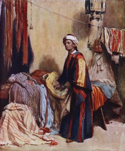 The Merchant (farve litho) af Hely Augustus Morton Smith