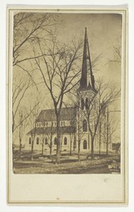 Uden titel (kirke med spidst spir) af Hendee