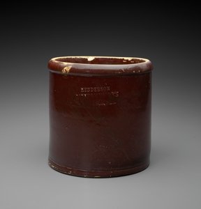 Krukke, c. 1890-1894 (slipglaseret stentøj) af Henderson Pottery Works Henderson Pottery Works
