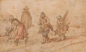 Figurer i et vinterlandskab af Hendrick Avercamp