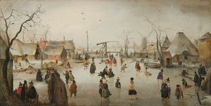 Is-scene af Hendrick Avercamp