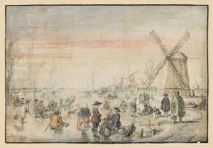 Livet på isen af Hendrick Avercamp
