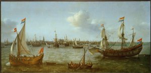 Udsigt over Ij nær Amsterdam