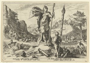 Bronzealder Ovids metamorfoser (serietitel) af Hendrick Goltzius (workshop of)