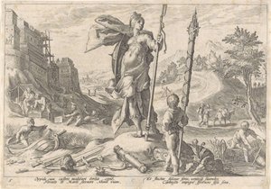 Bronzealderen Metamorphoses of Ovid (serietitel) af Hendrick Goltzius (workshop of)
