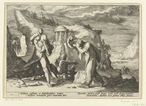 Deucalion og Pyrrha skaber en ny menneskerace Ovids metamorfoser (serietitel)