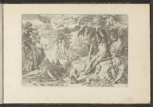 Guldalder Ovids metamorfoser (serietitel) Genskabelser af P. Ovidius Naso (serietitel) af Hendrick Goltzius (workshop of)