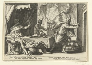 Lycaon bliver til en ulv Ovids metamorfoser (serietitel)