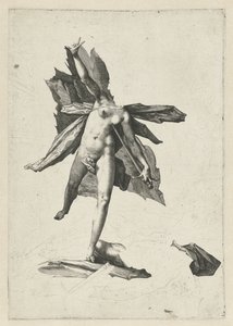 Pyramus og Thisbe af Hendrick Goltzius (workshop of)