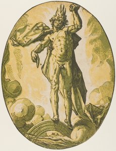 Aether, plade seks fra Demogorgon and the Deities af Hendrick Goltzius