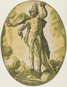 Aether, plade seks fra Demogorgon and the Deities af Hendrick Goltzius