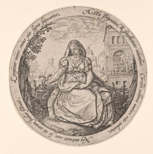 Allegori om forsigtighed af Hendrick Goltzius