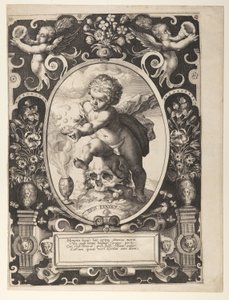Allegori om forgængelighed (Quis Evadet) af Hendrick Goltzius