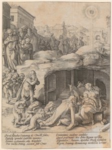 De hellige tre kongers tilbedelse af Hendrick Goltzius