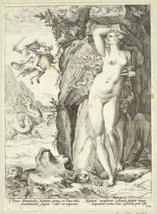 Andromeda befries af Perseus af Hendrick Goltzius