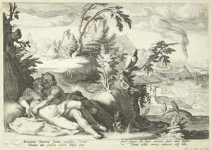 Apollon og Koronis af Hendrick Goltzius