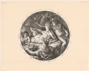 Bacchus, Ceres og Venus af Hendrick Goltzius