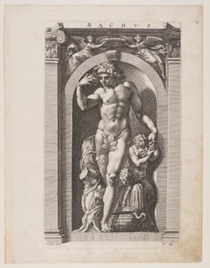 Bacchus, fra Otte hedenske guder af Hendrick Goltzius