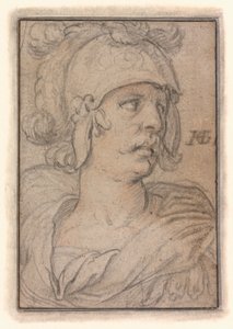 Buste af en kriger af Hendrick Goltzius