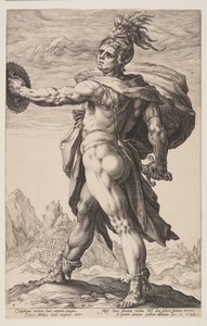 Calphurnius, fra De romerske helte af Hendrick Goltzius