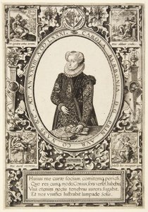 Charlotte af Bourbon af Hendrick Goltzius