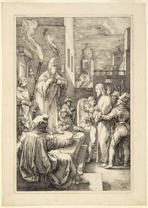 Kristus for Kajfas af Hendrick Goltzius