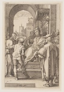 Kristus foran Pilatus, fra The Passion af Hendrick Goltzius