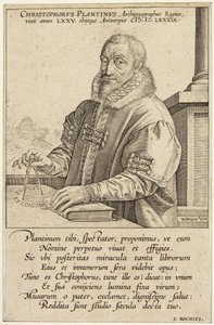 Christopher Plantin af Hendrick Goltzius