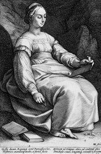 Klio af Hendrick Goltzius