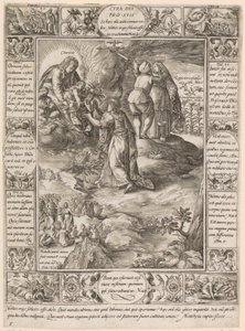 Cura dei pro suis, blad 5 i serien «Allegorier over den kristne tro» af Hendrick Goltzius