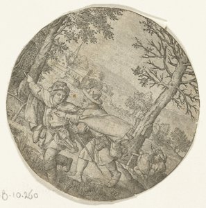 Den blinde leder den blinde af Hendrick Goltzius