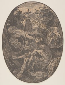Demogorgon i Evighedens Hule, fra Guderne af Hendrick Goltzius