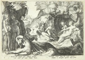 Diana opdager Kallistos svangerskab af Hendrick Goltzius