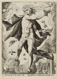 De fire elementer: Luft af Hendrick Goltzius