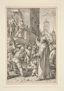 Ecce Homo, fra The Passion, #8 i en serie på 12 graveringer af Hendrick Goltzius