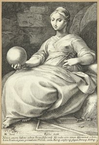 Erato af Hendrick Goltzius