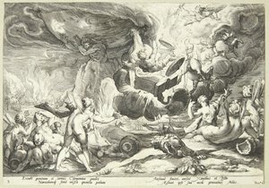Faetons fald af Hendrick Goltzius