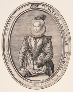 Françoise van Egmond af Hendrick Goltzius