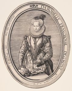 Françoise van Egmond af Hendrick Goltzius