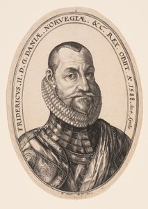 Frederik II, konge af Danmark og Norge af Hendrick Goltzius