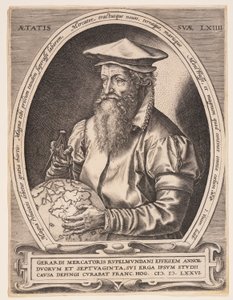 Gerardus Mercator af Hendrick Goltzius
