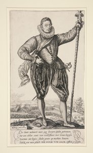 Gerrit de Jong (eller Pike Bearer Standing) af Hendrick Goltzius