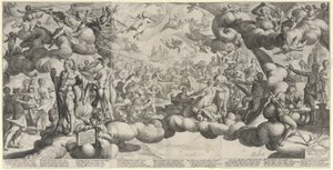 Amors og Psykes bryllup af Hendrick Goltzius
