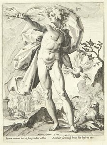 Ild (ild) af Hendrick Goltzius